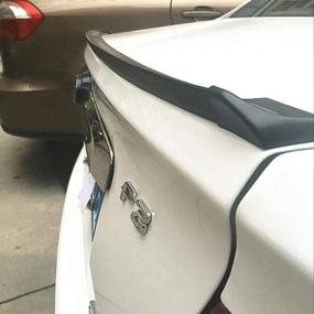 img 3 attached to 🚗 Universal Car Rubber Strip Bar Spoiler Tailfin Tail Fin Rear Wing Tailgate Hatchback - Fits Most Popular Cars (1.5m/4.92ft)