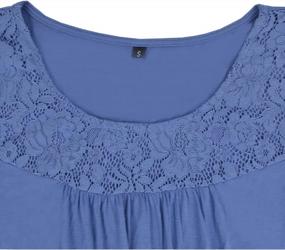 img 1 attached to Stay Cool And Stylish With Women'S Short Sleeve Cold Shoulder T-Shirts This Summer