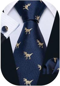 img 4 attached to Barry Wang America Flag Neckties Formal Men's Accessories good in Ties, Cummerbunds & Pocket Squares