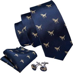 img 3 attached to Barry Wang America Flag Neckties Formal Men's Accessories good in Ties, Cummerbunds & Pocket Squares