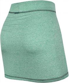 img 3 attached to Ruched Sports Skirts With Inner Shorts And Pockets For Women'S Workouts, Golf, And Running - MOQIVGI Athletic Skorts
