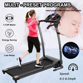 img 2 attached to Compact And Portable Treadmill - Get Your Home Fitness Game On Point!