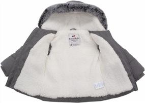 img 2 attached to Warm Winter Puffer Jacket For Baby Boys With Sherpa Lining And Mini Fur Trim Hood By Rokka&Rolla - Ideal For Newborns, Infants And Toddlers