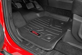 img 1 attached to 🚚 Rough Country Floor Mats for Chevy/GMC 1500/2500HD Crew Cab (07-13) - M-21073: Premium Quality Protection for Your Truck's Interior