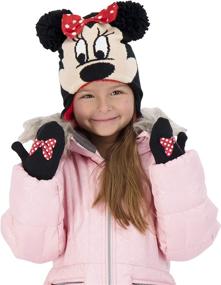 img 3 attached to 🧤 Cute and Cozy: Disney Toddler Minnie Mittens Weather Girls' Accessories for Cold Weather