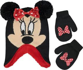 img 4 attached to 🧤 Cute and Cozy: Disney Toddler Minnie Mittens Weather Girls' Accessories for Cold Weather