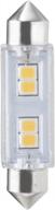 набор из 3 лампочек bulbrite led festoon base 24v, прозрачных, без диммирования, эквивалент 20 вт, мягкий белый 3000k логотип