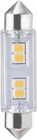 img 3 attached to Set Of 3 Bulbrite LED Festoon Base 24V Light Bulbs, Clear, Non-Dimmable, 20W Equivalent, 3000K Soft White