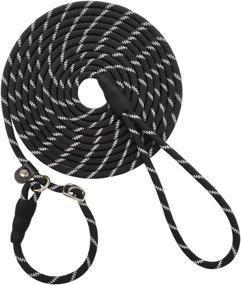 img 4 attached to 🐾 SEPXUFORE Reflective Long Slip Lead Dog Leash: Anti-Choking Rope Training Leash for Medium Dogs, Small Puppies, and Pets – Available in 12FT, 20FT, 30FT, and 50FT Lengths