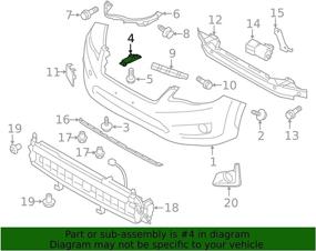 img 1 attached to 🔧 Affordable Genuine Subaru Parts - Bracket Bumper F Low (57707FG040) for Quality Repairs!