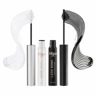 diy eyelash extension bond & seal glue mascara wand for all day wear - lash bond and seal, super strong hold 72 hours black individual cluster lashes (pack of 2) логотип