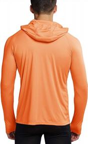 img 1 attached to UPF 50+ Sun Protection Hoodie T-Shirt With Thumbholes - MOCOLY Men'S Outdoor Running Performance Long Sleeve Shirt