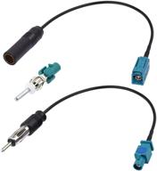 🔌 bingfu universal vehicle fm am radio fakra z male female to din plug connector cable (2-pack) with fakra z male to din plug connector for car stereo audio hd radio head unit cd media player receiver" –> "bingfu universal vehicle fm am radio fakra z male female to din plug connector cable (2-pack) + fakra z male to din plug connector for car stereo audio hd radio head unit cd media player receiver logo