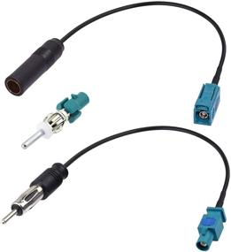 img 4 attached to 🔌 Bingfu Universal Vehicle FM AM Radio Fakra Z Male Female to DIN Plug Connector Cable (2-Pack) with Fakra Z Male to DIN Plug Connector for Car Stereo Audio HD Radio Head Unit CD Media Player Receiver" –> "Bingfu Universal Vehicle FM AM Radio Fakra Z Male Female to DIN Plug Connector Cable (2-Pack) + Fakra Z Male to DIN Plug Connector for Car Stereo Audio HD Radio Head Unit CD Media Player Receiver