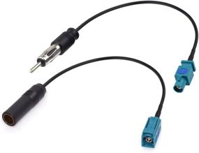 img 3 attached to 🔌 Bingfu Universal Vehicle FM AM Radio Fakra Z Male Female to DIN Plug Connector Cable (2-Pack) with Fakra Z Male to DIN Plug Connector for Car Stereo Audio HD Radio Head Unit CD Media Player Receiver" –> "Bingfu Universal Vehicle FM AM Radio Fakra Z Male Female to DIN Plug Connector Cable (2-Pack) + Fakra Z Male to DIN Plug Connector for Car Stereo Audio HD Radio Head Unit CD Media Player Receiver