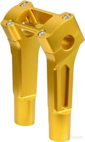 img 3 attached to Sresk Straight One Piece Handlebar Risers Suit For H-D M8 Softail Street Bob 2018 2019 2020 2021 (Gold