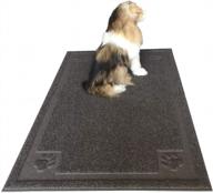 non-slip waterproof pet feeding mat for dogs and cats, easy to clean with large 24''x36'' dimensions - darkyazi coffee mat logo