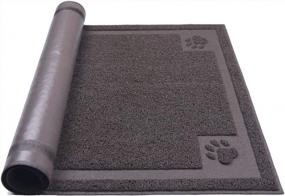 img 2 attached to Non-Slip Waterproof Pet Feeding Mat For Dogs And Cats, Easy To Clean With Large 24''X36'' Dimensions - Darkyazi Coffee Mat