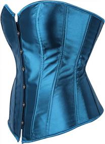img 3 attached to Classic Lace-Up Corset Waist Cincher Top - Grebrafan Bustier Collection