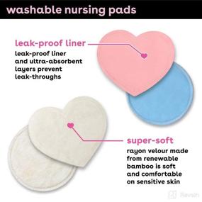 img 1 attached to 🤱 Bamboobies Reusable Nursing Pads for Breastfeeding, Value Pack of 6 Regular Pairs – Washable Breast Pads