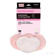 🤱 bamboobies reusable nursing pads for breastfeeding, value pack of 6 regular pairs – washable breast pads logo