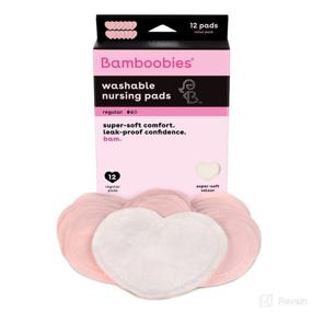 img 4 attached to 🤱 Bamboobies Reusable Nursing Pads for Breastfeeding, Value Pack of 6 Regular Pairs – Washable Breast Pads