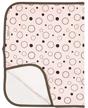 kushies deluxe flannel change pad pink crazy bubbles baby diaper changing mat logo