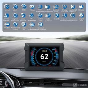 img 3 attached to 🚗 ACECAR Универсальный автомобильный HUD(DIGITAL OBD2) дисплей - Скоростной спидометр | Скорость (MPH), Tachometer, Функция диагностики и улучшения | ЖК дисплей | Совместимость с большинством автомобилей после 2008 года.