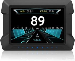 img 4 attached to 🚗 ACECAR Универсальный автомобильный HUD(DIGITAL OBD2) дисплей - Скоростной спидометр | Скорость (MPH), Tachometer, Функция диагностики и улучшения | ЖК дисплей | Совместимость с большинством автомобилей после 2008 года.