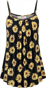 img 4 attached to Flowy Sleeveless Camisole Tank Tops For Women, Perfect For Casual Summer Wear, By BEPEI