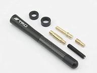 📻 trd black carbon fiber radio antenna mast 4.7" 12cm – universal fit for toyota vehicles | screw on type, ship from usa - 1-pc set logo