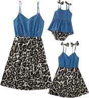 👗 mumetaz sleeveless girls' dresses - stylish printed clothing for matching outfits logo