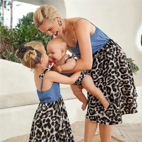 img 2 attached to 👗 Mumetaz Sleeveless Girls' Dresses - Stylish Printed Clothing for Matching Outfits