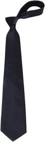 img 1 attached to 👔 Solid Color Formal Neckties for Men: QBSM Men's Accessories Collection - Ties, Cummerbunds & Pocket Squares