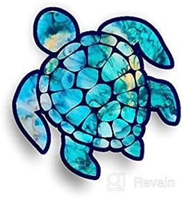 img 3 attached to 🐢 Ocean-Themed Cyan Dream Sea Turtle Decal/Sticker for Vinyl Junkie Graphics