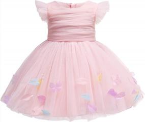 img 2 attached to Enchanting Lace Party Dress For Baby Girls - Perfect For Weddings, Birthdays And Formal Events
