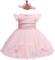 enchanting lace party dress for baby girls - perfect for weddings, birthdays and formal events logo