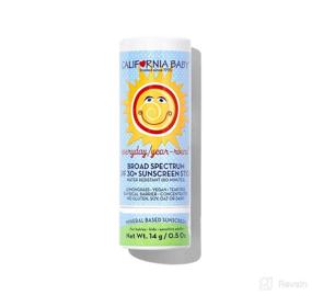 img 4 attached to 🌞 California Baby SPF30+ Sunscreen Lotion - All-Year Protection, Gentle for All Ages, Water Resistant and Hypoallergenic, Convenient .5oz Size