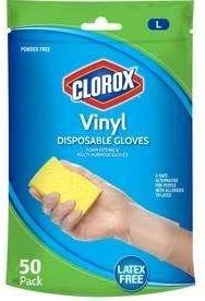 img 1 attached to Clorox Disposable Gloves, 50 Count (1-Pack), Blue