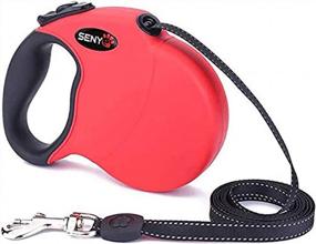 img 4 attached to 16.5Ft Retractable Dog Leash - Durable Eco-Friendly Pet Walking For Dogs Up To 100 Pounds (Red)