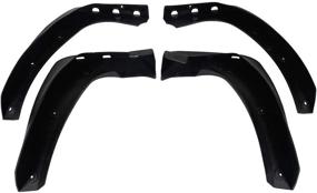 img 2 attached to 🚗 A-Premium Splash Guards Mud Flaps Replacement for BMW X3 2006-2010 (4-Piece Set), Compatible with Running Board - Front and Rear Mudflaps