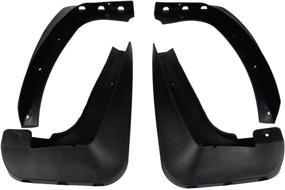 img 3 attached to 🚗 A-Premium Splash Guards Mud Flaps Replacement for BMW X3 2006-2010 (4-Piece Set), Compatible with Running Board - Front and Rear Mudflaps