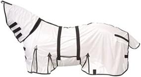 img 2 attached to 🐴 CHALLENGER 64-inch Horse Mesh Summer Sheet with Spring Airflow Neck in White - Product Code 73129