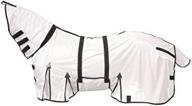 🐴 challenger 64-inch horse mesh summer sheet with spring airflow neck in white - product code 73129 logo