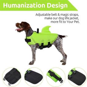 img 1 attached to 🐶 ASENKU Dog Life Jacket: The Ultimate Swimsuit Preserver for Water Safety