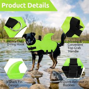 img 2 attached to 🐶 ASENKU Dog Life Jacket: The Ultimate Swimsuit Preserver for Water Safety