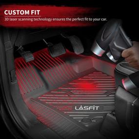 img 3 attached to 🚗 LASFIT All Weather Floor Mats Custom Fit for Ford Escape (Not Hybrid) 2022, 2021, 2020 - Car Liners for Maximum Protection