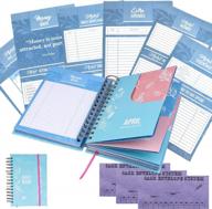 budget planner & monthly bill organizer book - (non-dated) budget book and expense tracker notebook– financial planner bundled with cash envelopes – budget journal with pockets for money логотип