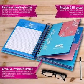 img 3 attached to Budget Planner & Monthly Bill Organizer Book - (Non-Dated) Budget Book And Expense Tracker Notebook– Financial Planner Bundled With Cash Envelopes – Budget Journal With Pockets For Money