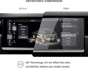 img 1 attached to 📱 Porsche Cayenne 12.3-Inch Display Navigation Screen Protector 2019-2021 - R RUIYA HD Clear TEMPERED GLASS Screen Guard Shield for Extreme Clarity and Scratch Resistance